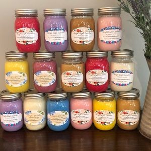 Homemade 16oz soy candles